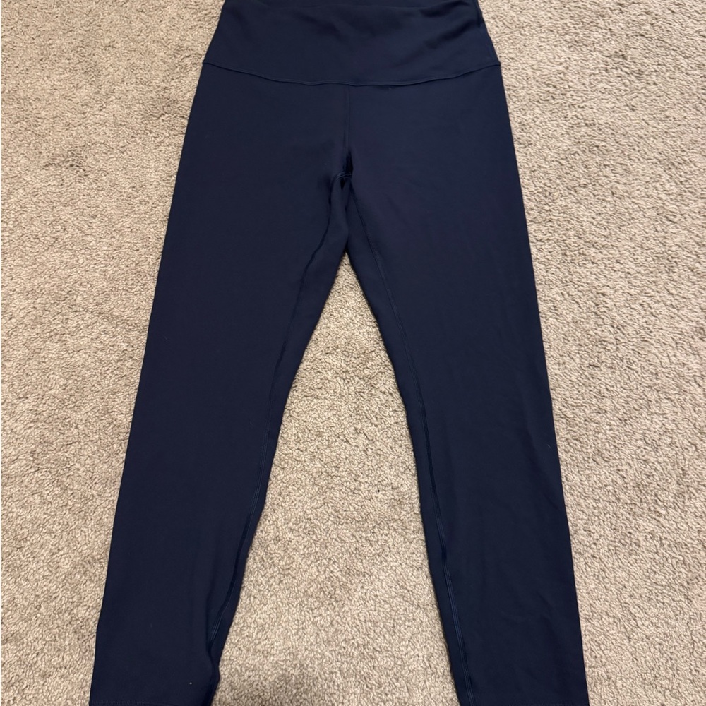 lululemon athletica wunder train Navy Leggings (10, 25”)
